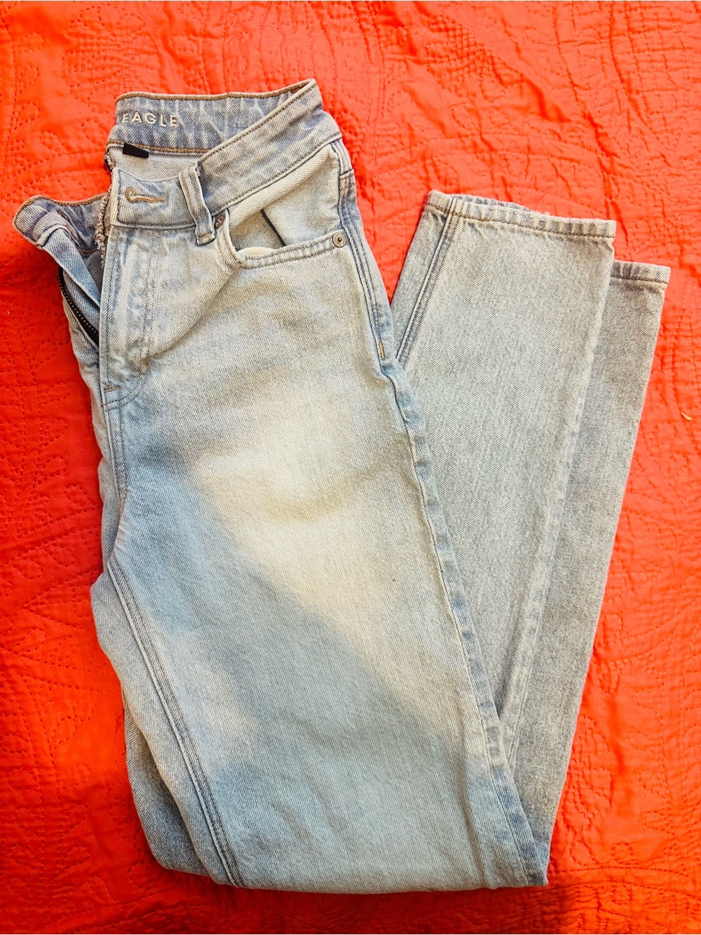 American Eagle Outfitters Light Wash Denim Jeans - Light Blue